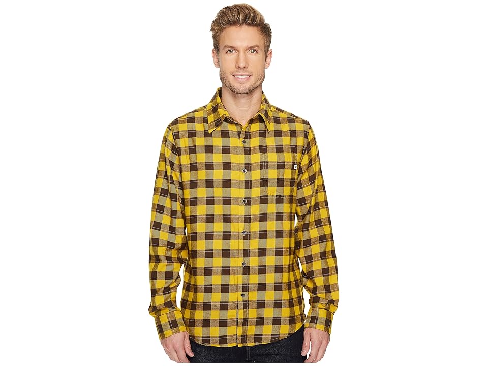 

Marmot Bodega Flannel Long Sleeve Shirt (Mustard Yellow) Men's Long Sleeve Button Up