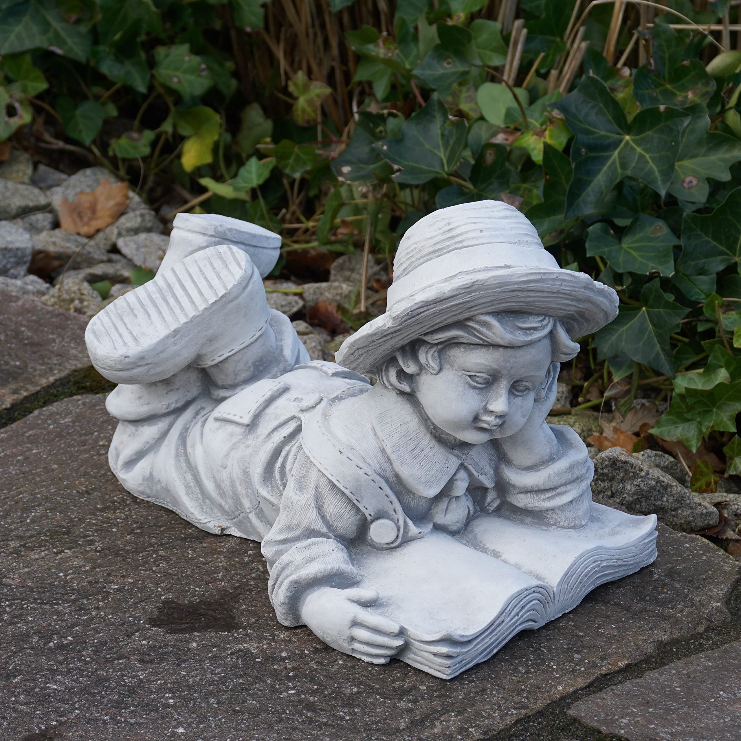Figurine Garçon Schultüte En Pierre Artificielle - 8,5 Cm - Décoration Rentrée Scolaire