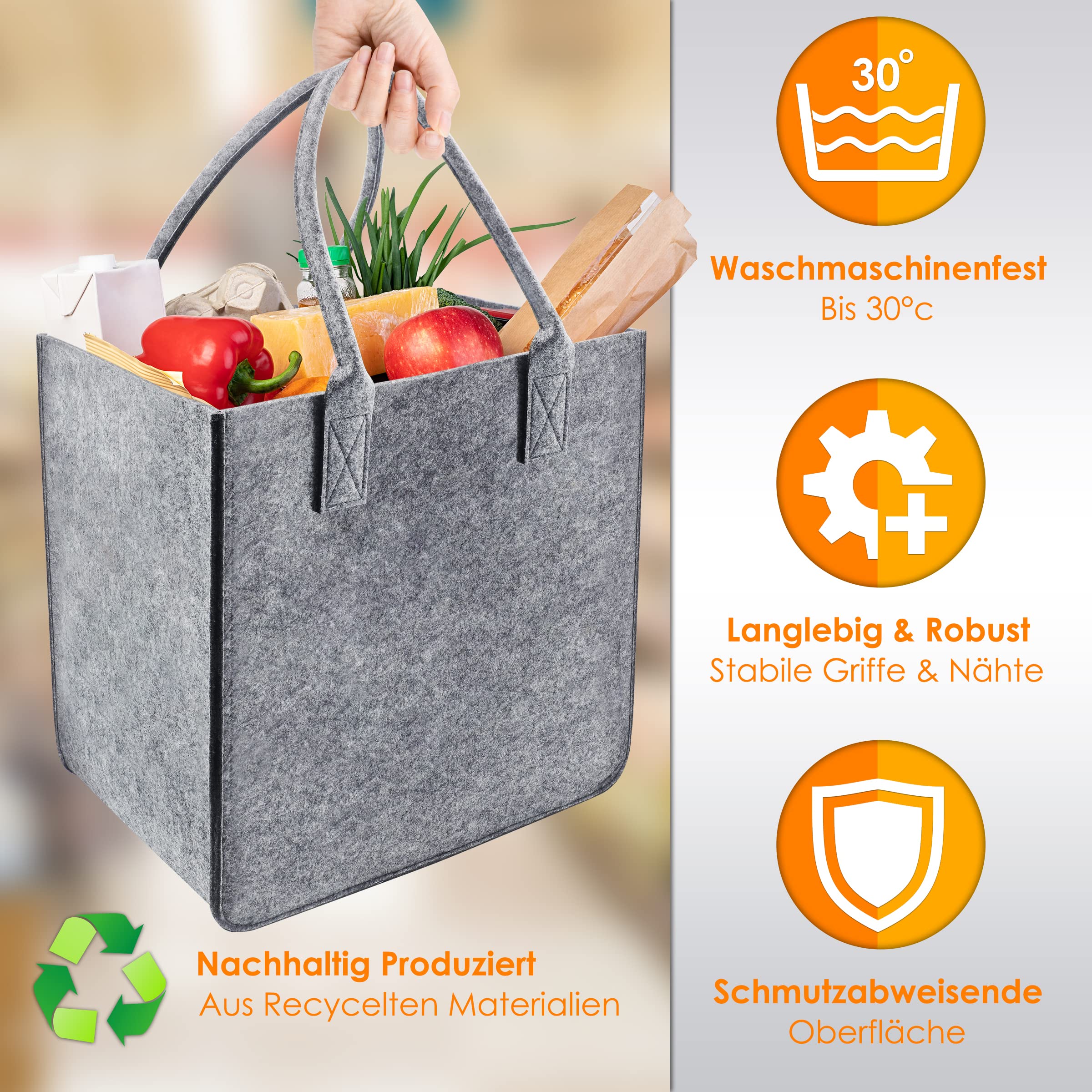 TANNDESIGN, Shopping Basket And Firewood Basket In Recycled Plastic - View #11