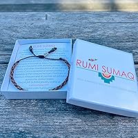 Vista 95 de Rumi Sumaq Nautical Rope Bracelet for Men, Women & Kids - Waterproof Hand-Knotted Adjustable Pull Tie - Martha’s Vineyard Island Map, Sailor Rope &