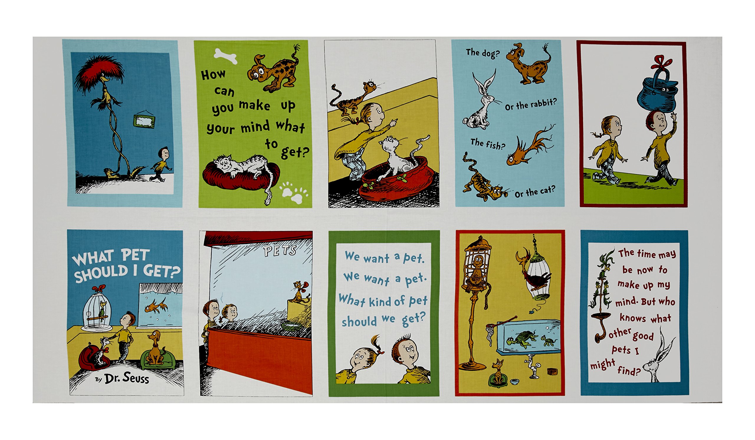 Buy Robert Kaufman Adventure Dr Seuss What Pet Should I Get 24in Lock