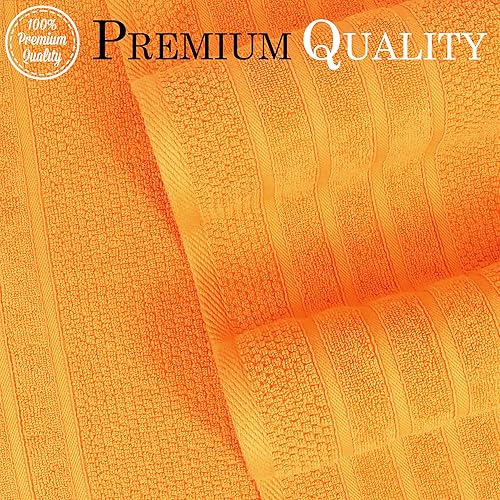 Miniatura 8 de Juego de toallas de baño, 100% algodón, 2 toallas de baño, 2 toallas de mano y 2 toallas pequeñas, de secado rápido, absorbentes, suaves y