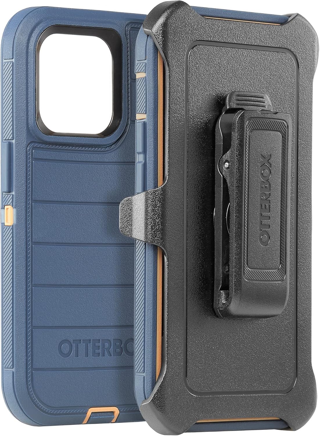 OtterBox Defender Pro Series Screenless Edition Case and Holster for iPhone 14 Pro (ONLY) (Blue Suede Shoes)