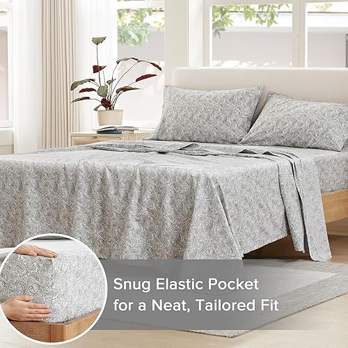 Vista 77 de Comfort Spaces - Sábanas con fundas de almohada Gris diamante