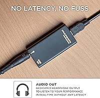 Vista 5 de Marantz Professional M4U - Micrófono de condensador USB para proyectos de podcast y transmisión con interfaz de audio, cable de micrófono y soporte