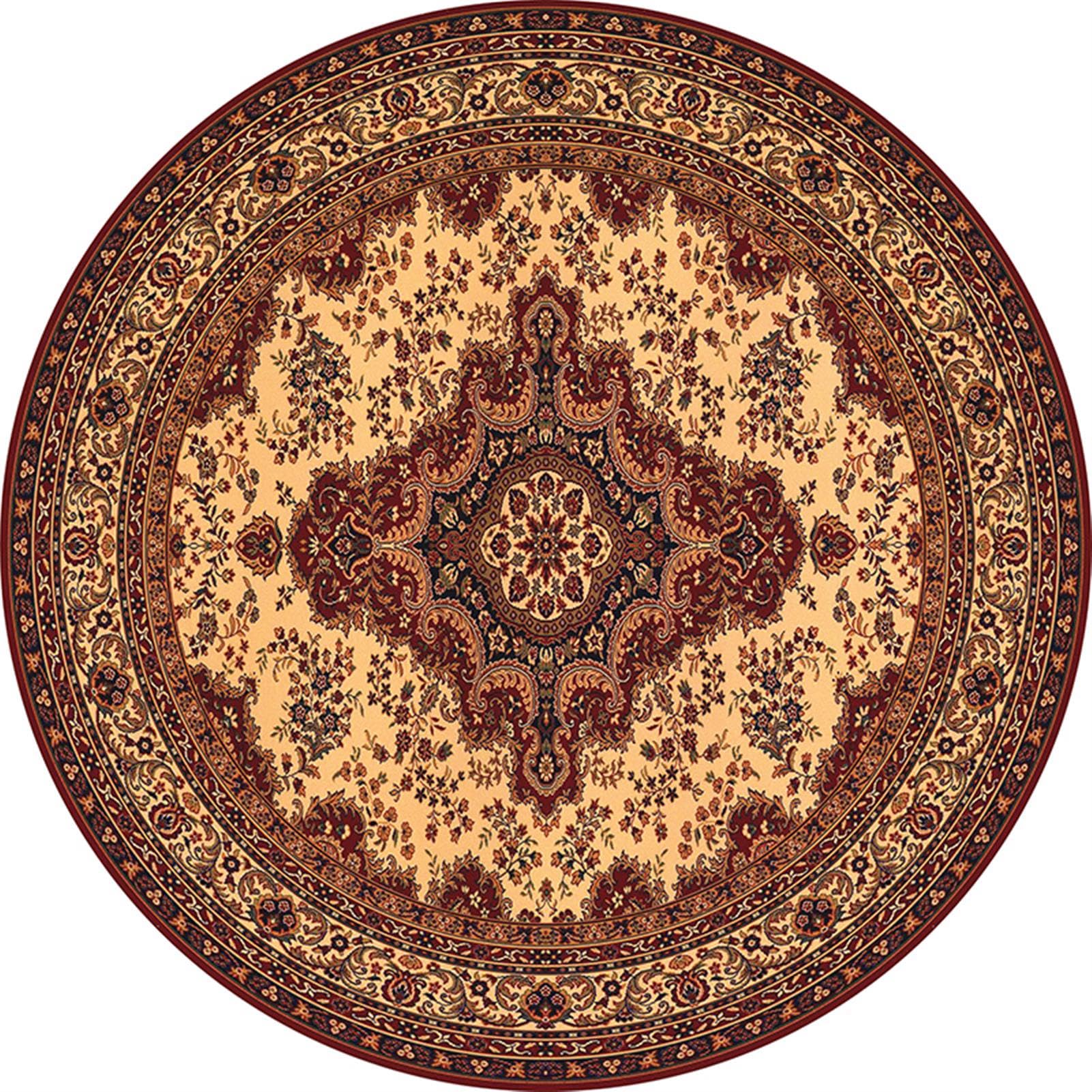 Tapis rond salon chambre moquette moderne 120cm