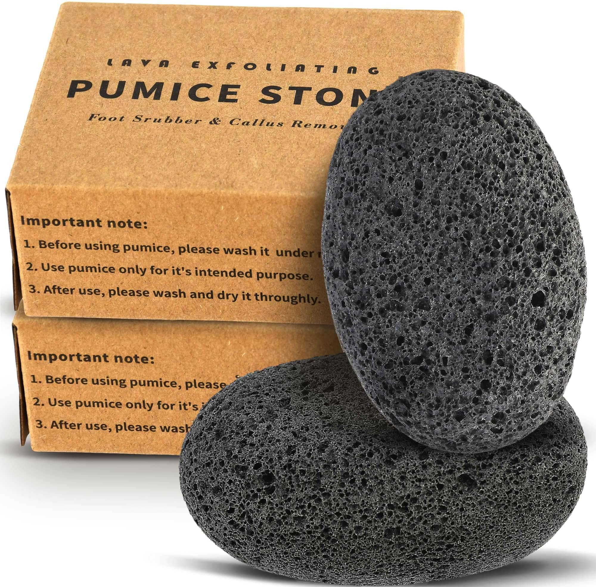 SALVMARY Natural Pumice Stone for Feet Lava Foot Scrubber Dead Skin Corn Callus