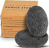 Maryton Natural Lava Pumice Stones for Feet (2 Pack) - Foot Callus Corn Remover, Exfoliator Scrubber for Dead Skin on Feet & Hands