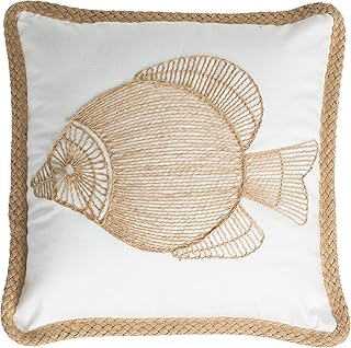 Safavieh Home Nilam Natural Color Fish Nautical Coastal 18-inch Decorati...