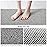 LuxStep Shower Mat Bathtub Mat,40x24 inch, Non-Slip Bath Mat with Drain, Quick Drying PVC Loofah Bathmat for Tub,Shower,Bathroom,Grey