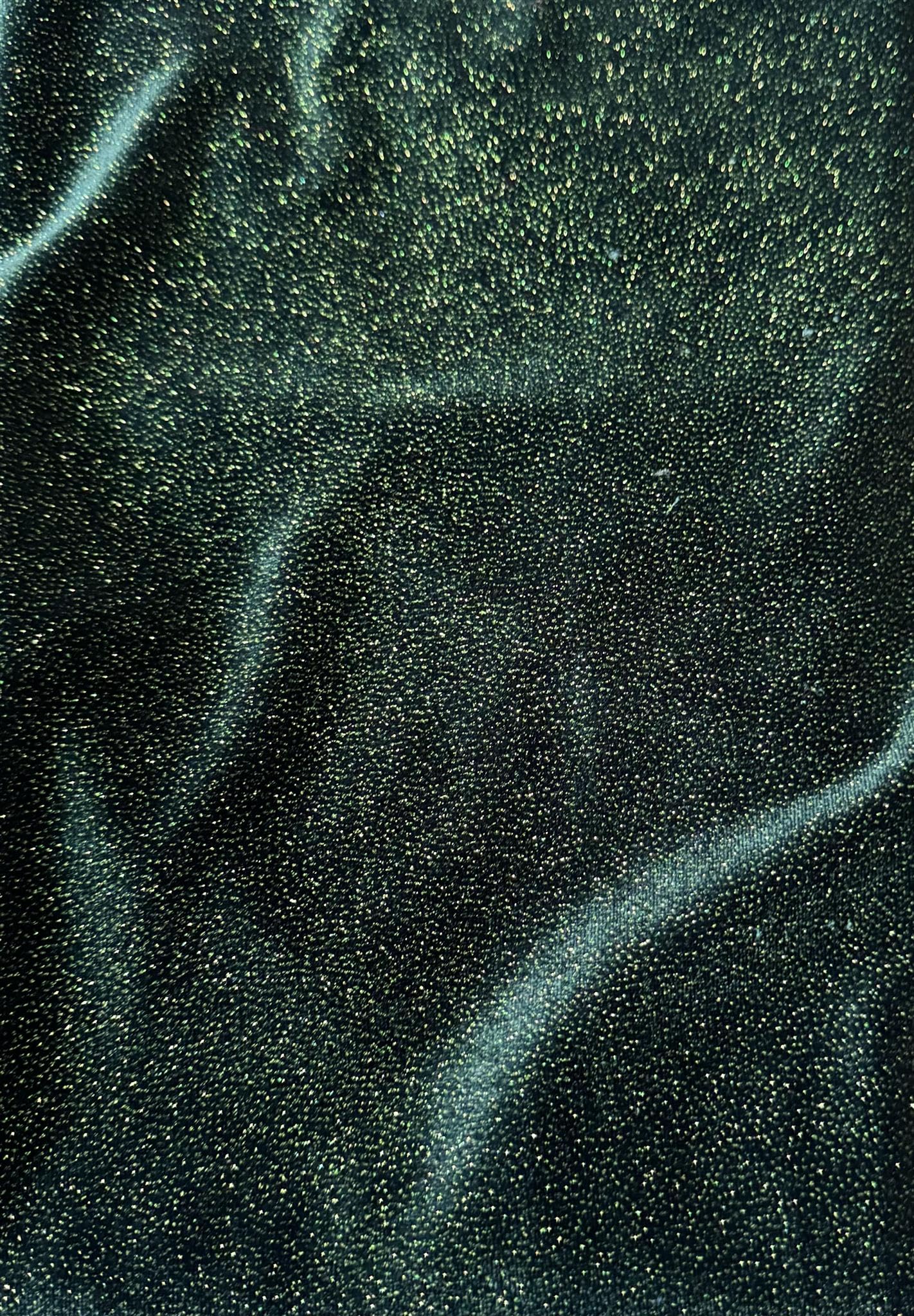 Sedona Designz Glitter Poly Spandex Velvet Fabric by The Yard – 60" Wide, 2-Way Stretch, Soft & Shimmery for Costumes, Dancewear & Special Occasions