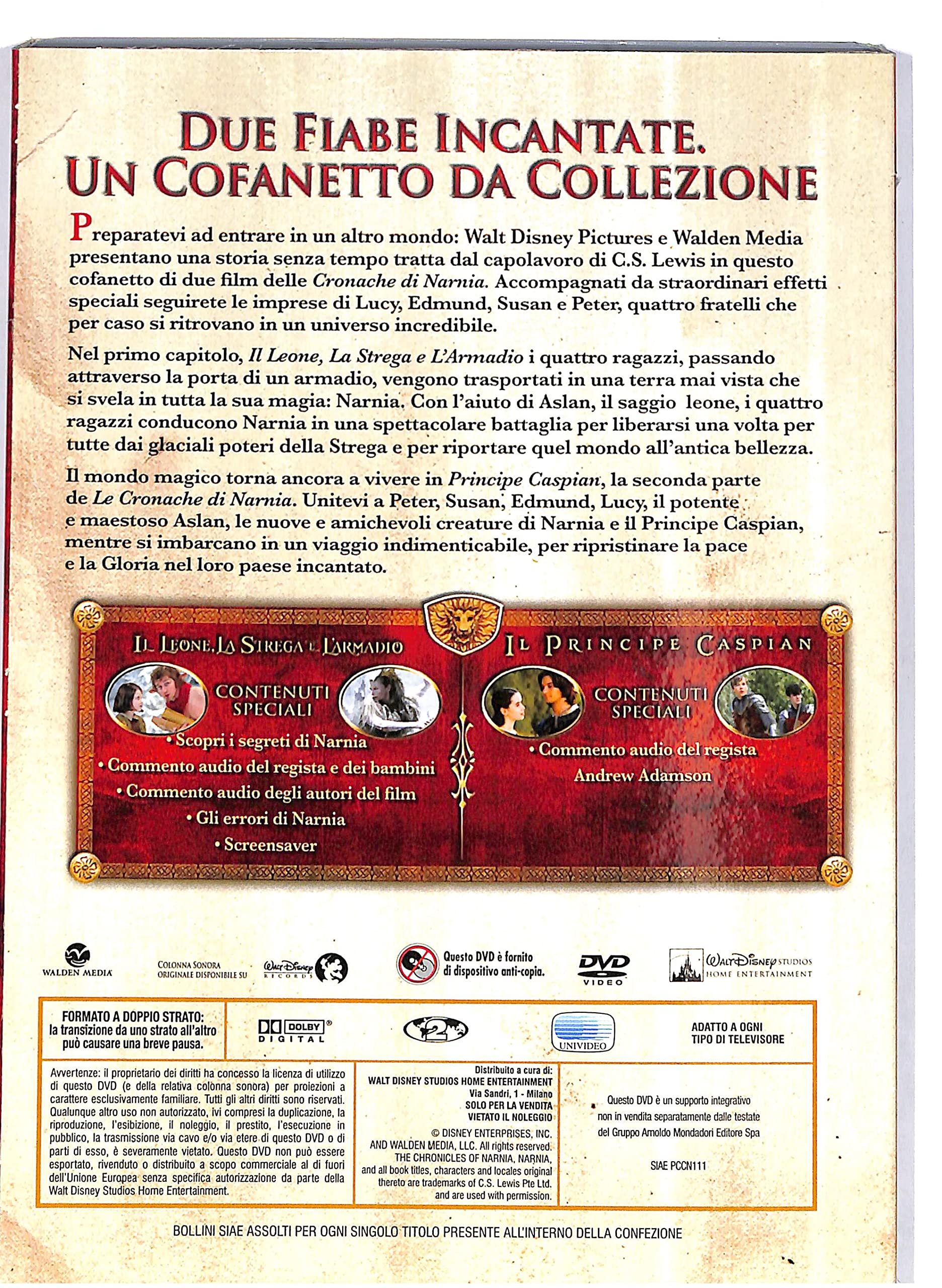 EBOND Le cronache di Narnia Edizione da Collezione 2 Film DVD