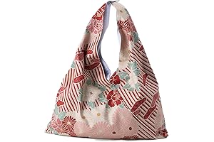 Japanese Furoshiki Tote Bag in Retro Flower Print