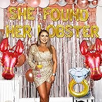 Vista 2 de 53 piezas de decoraciones de langosta para despedida de soltera temática de amigos, regalos de despedida de soltera, despedida de soltera, globos