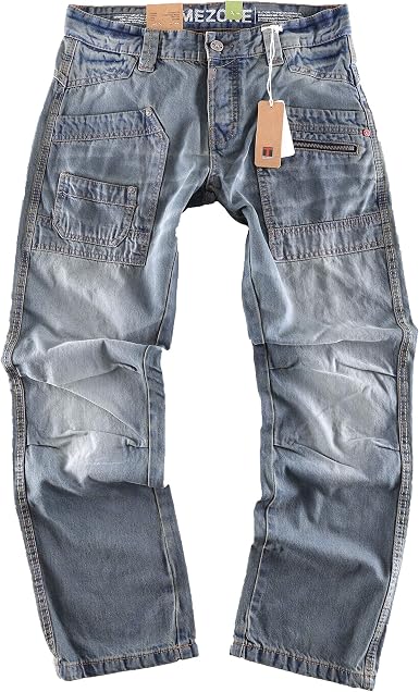 Timezone Jeans Uomo Clay 3983 Urban Indigo Wash - Cargo Worker Con Tasche, Vestibilità Comoda - 2