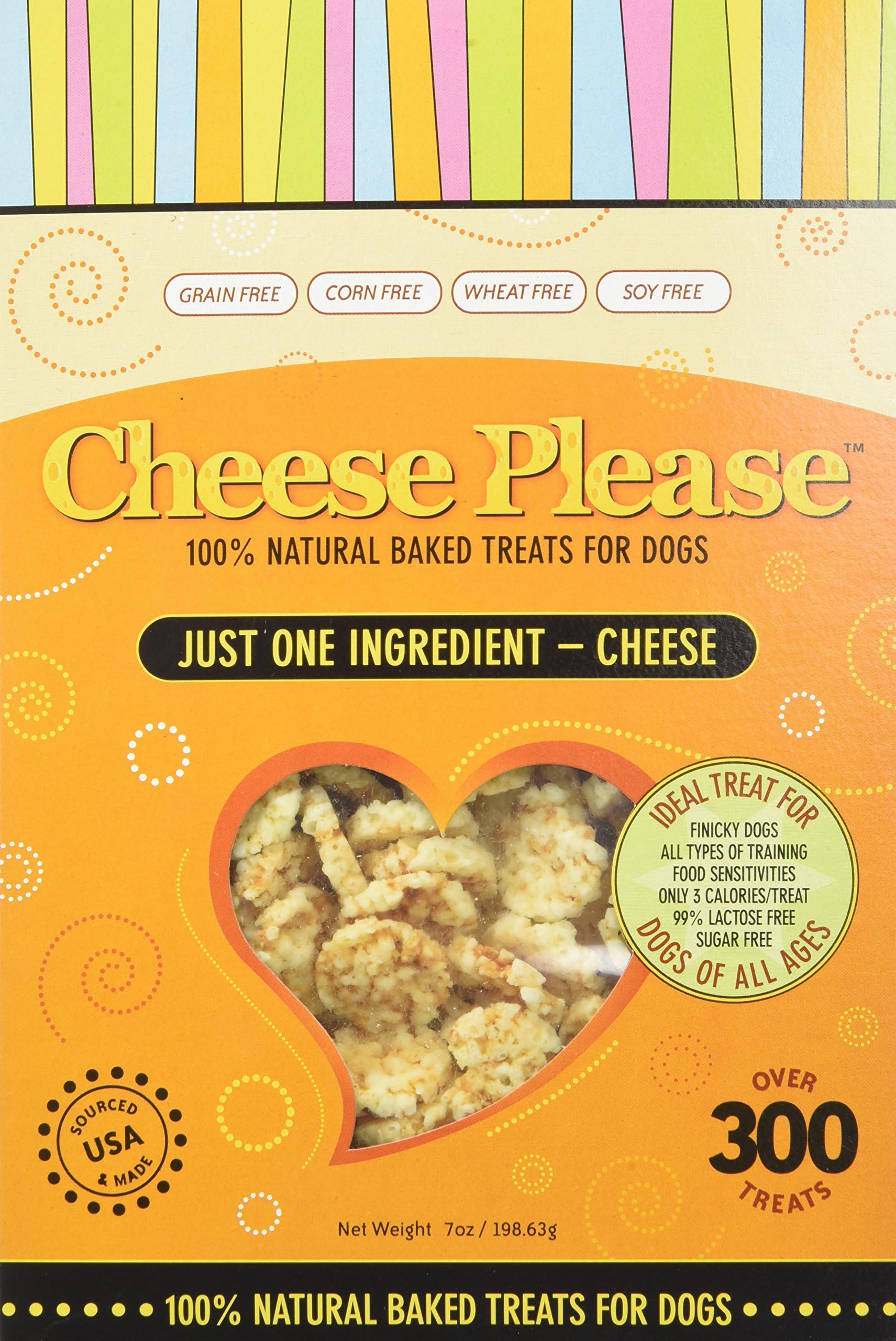 Cheese Please 100% Natural Cheese Treats 7Oz Box (Pack Of 2)