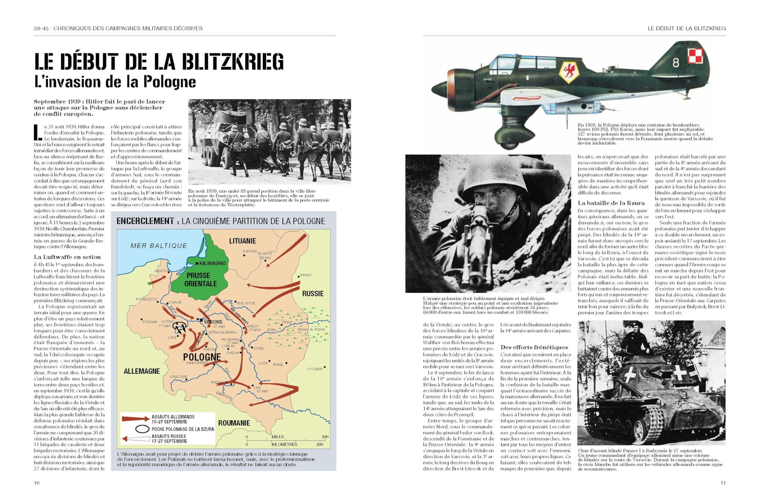39 45 Chronique des campagnes militaires décisives - De l'invasion de la Pologne à Okinawa