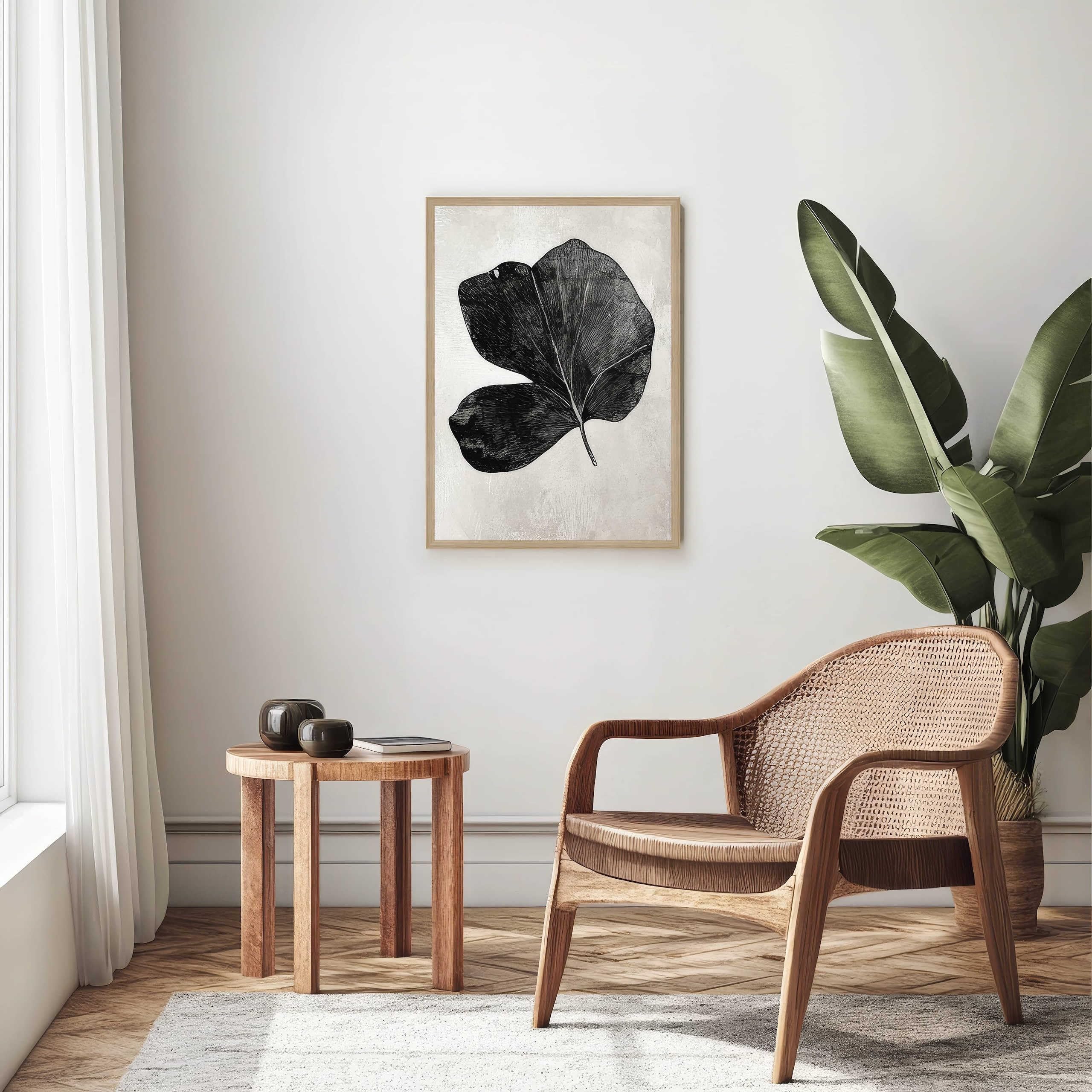 nielsen Holz Bilderrahmen Quadrum, 50 x 60 cm, Hellbraun | Holz Posterrahmen im Hoch- & Querformat zum Aufhängen Hellbraun matt Echtglas