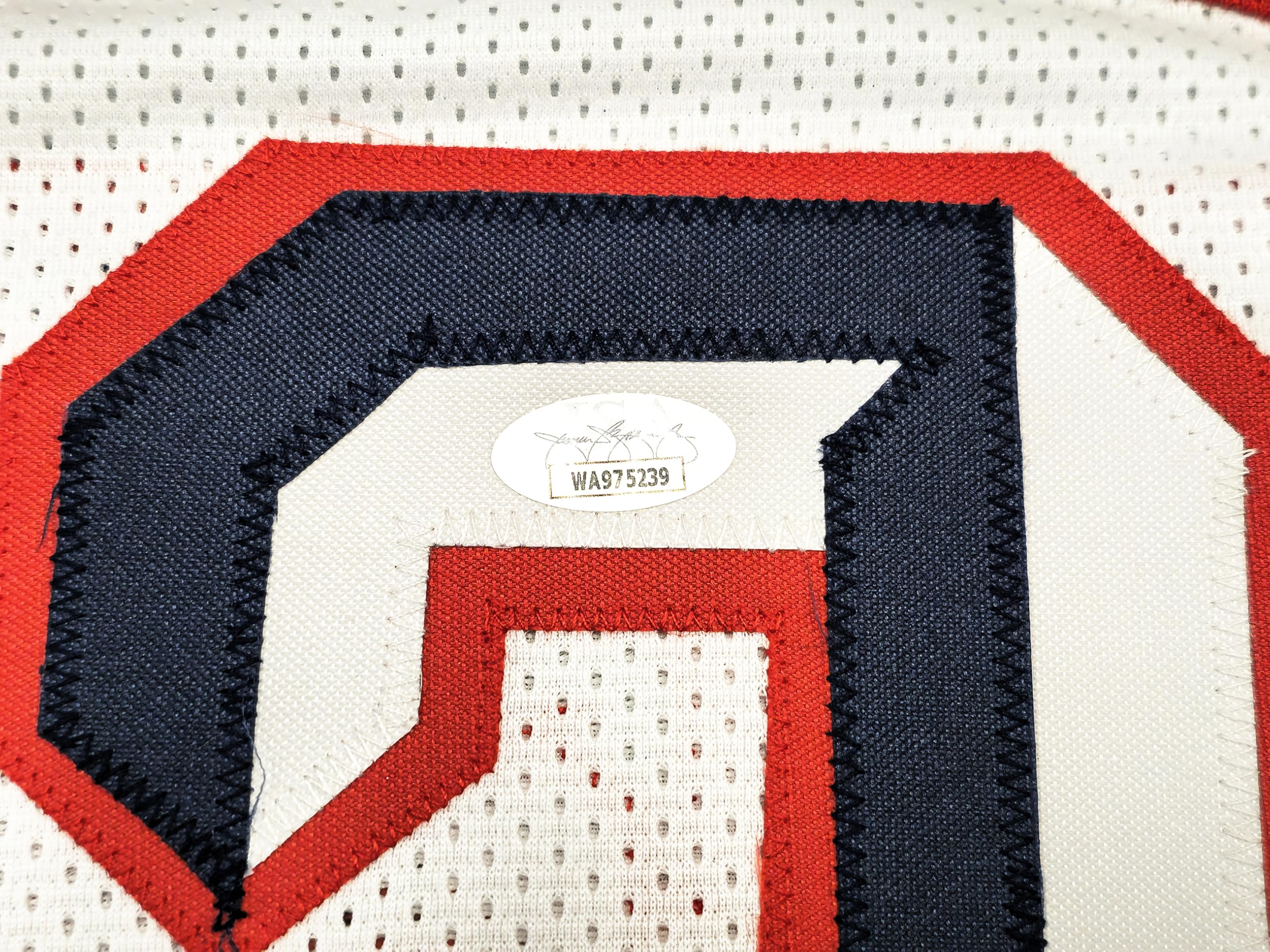 Steve Francis Autographed White Basketball Jersey JSA Stock 