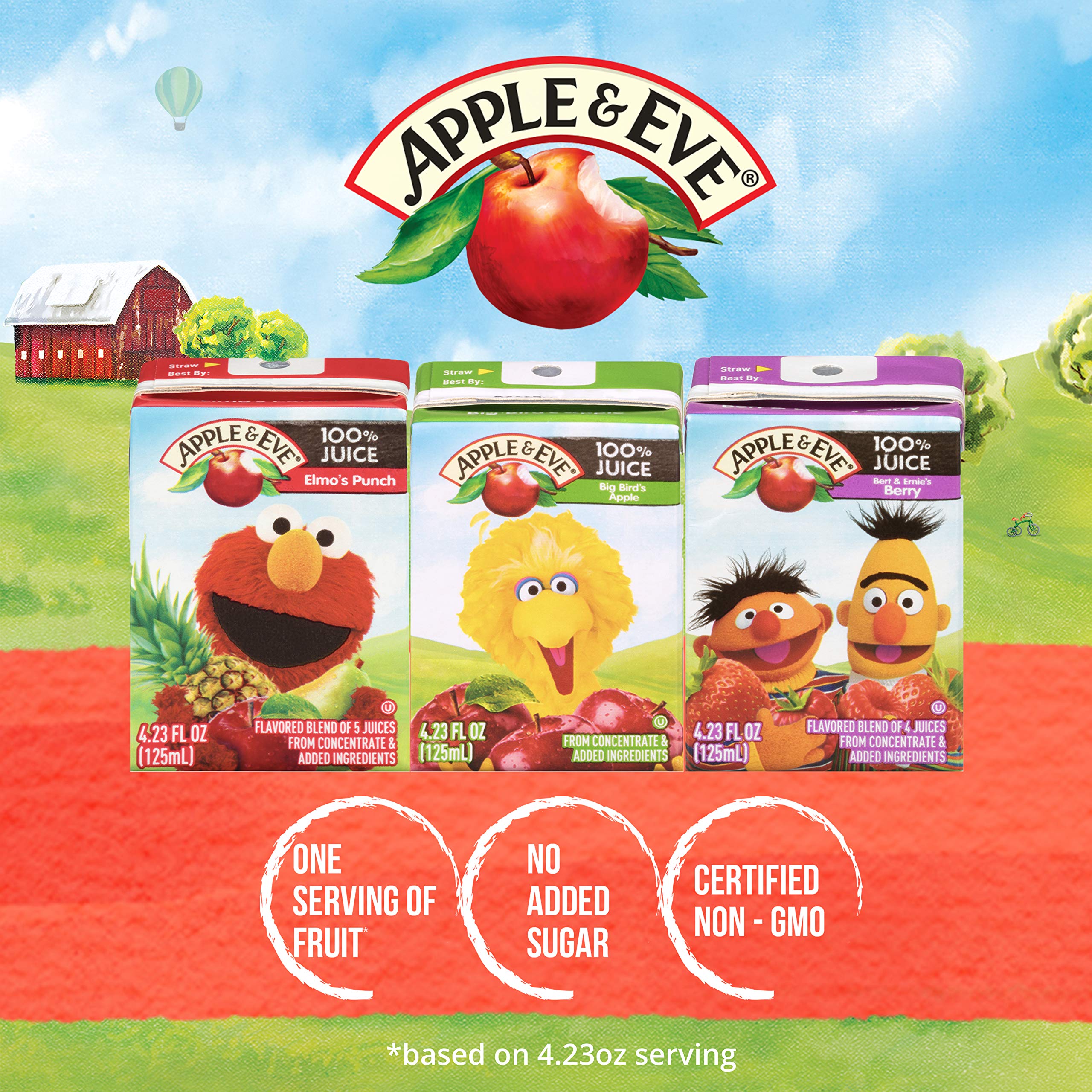 Apple And Eve Sesame Street Juice Bert And Ernies Berry