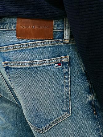 Tommy Hilfiger Men's Slim Straight Denton Kai Blue Mw0mw42318 Straight