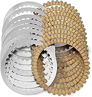 kekykm Extra Plate Clutch Kit for Harley Sportster 1991-2017 Big Twin Dyna Softail Touring 1990-1997 Buell 1991-2002 - 17PCS Friction Steel Plates