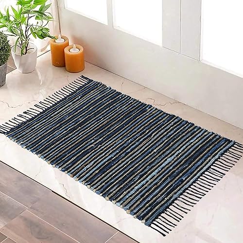 Miniatura 3 de Alfombra redonda de yute de 3 pies, hecha a mano de fibra natural, para un estilo rústico o bohemio, diseño ecológico y sostenible, perfecta para