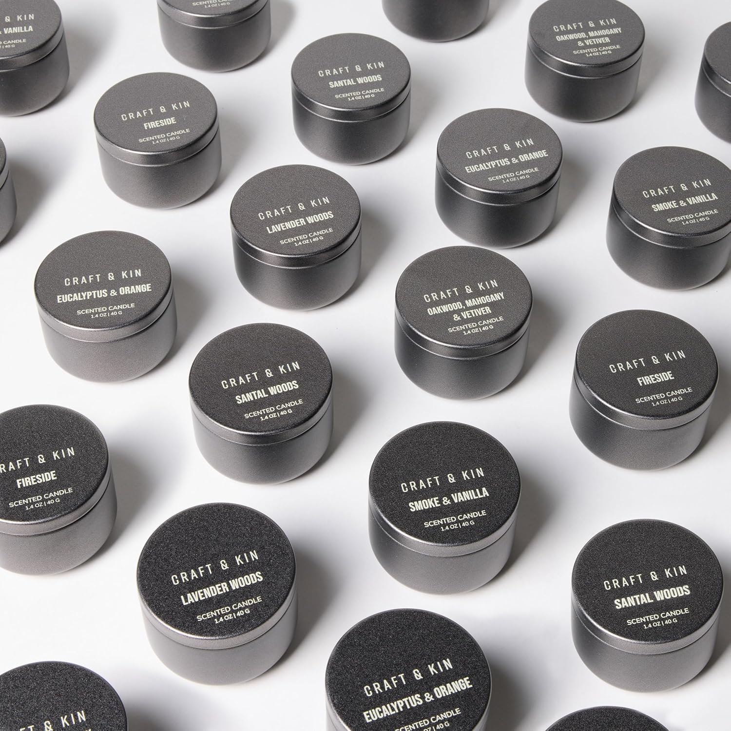 Craft & Kin Scented Votive Candle Gift Set of 6 | Small Luxury Scented Candles Holiday Gift Set for Home | Candle Box with Assorted Scents | 15–20 Hour Burn Each - Image 3