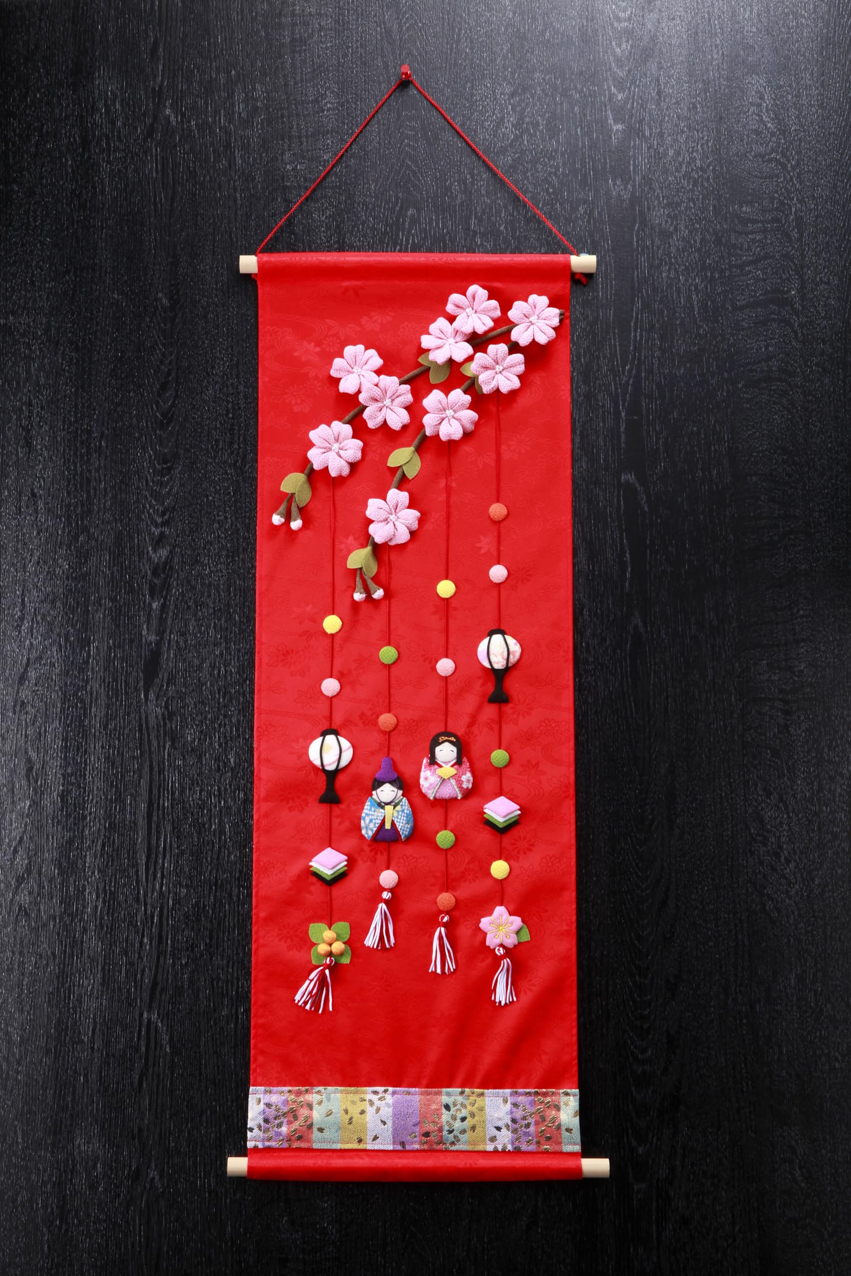 Amazon | ちりめん ひな人形 つるし雛 タペストリー | つるし雛 | おもちゃ