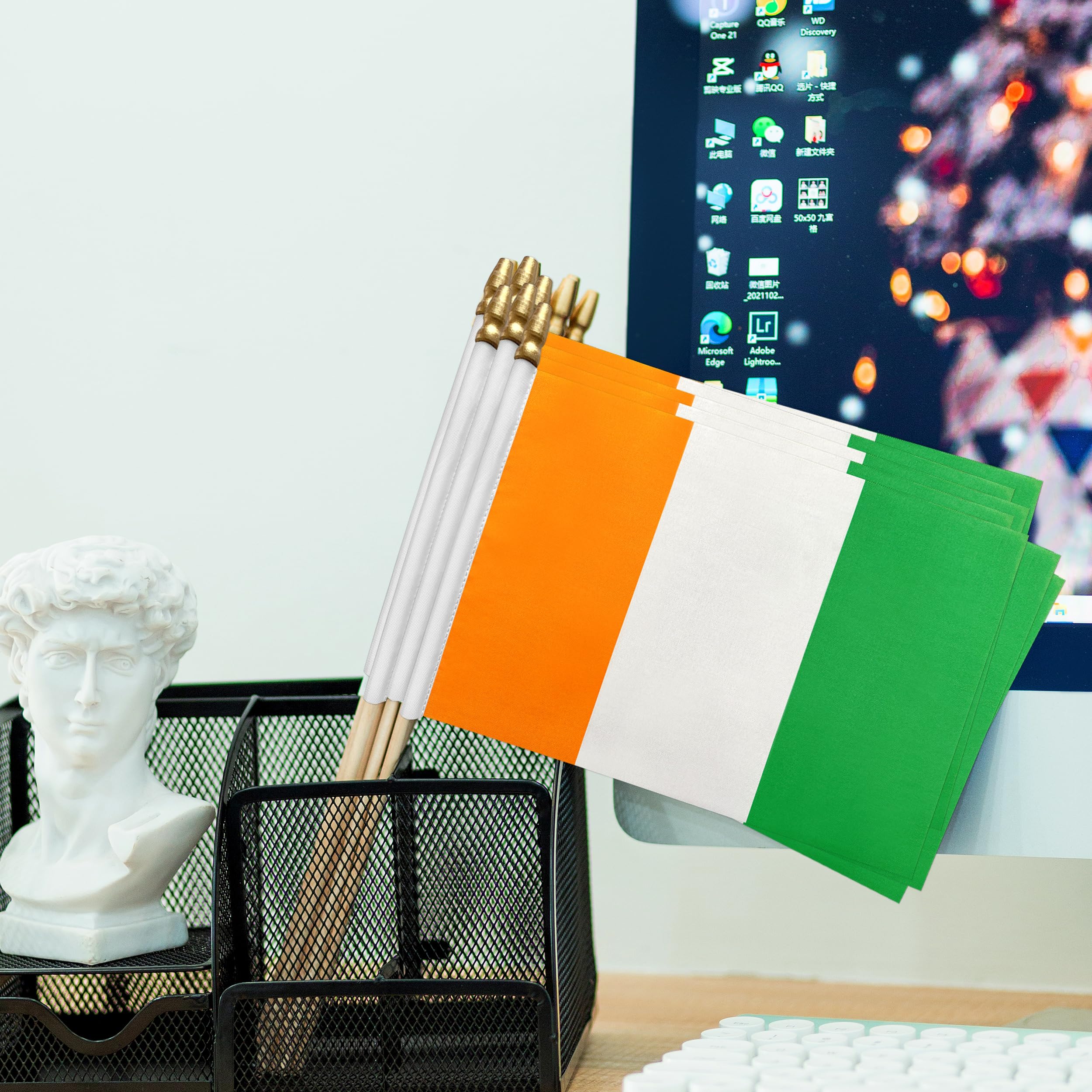 Amazon.com : TSMD Ivory Coast Stick Flag Ivorian Small Mini Hand