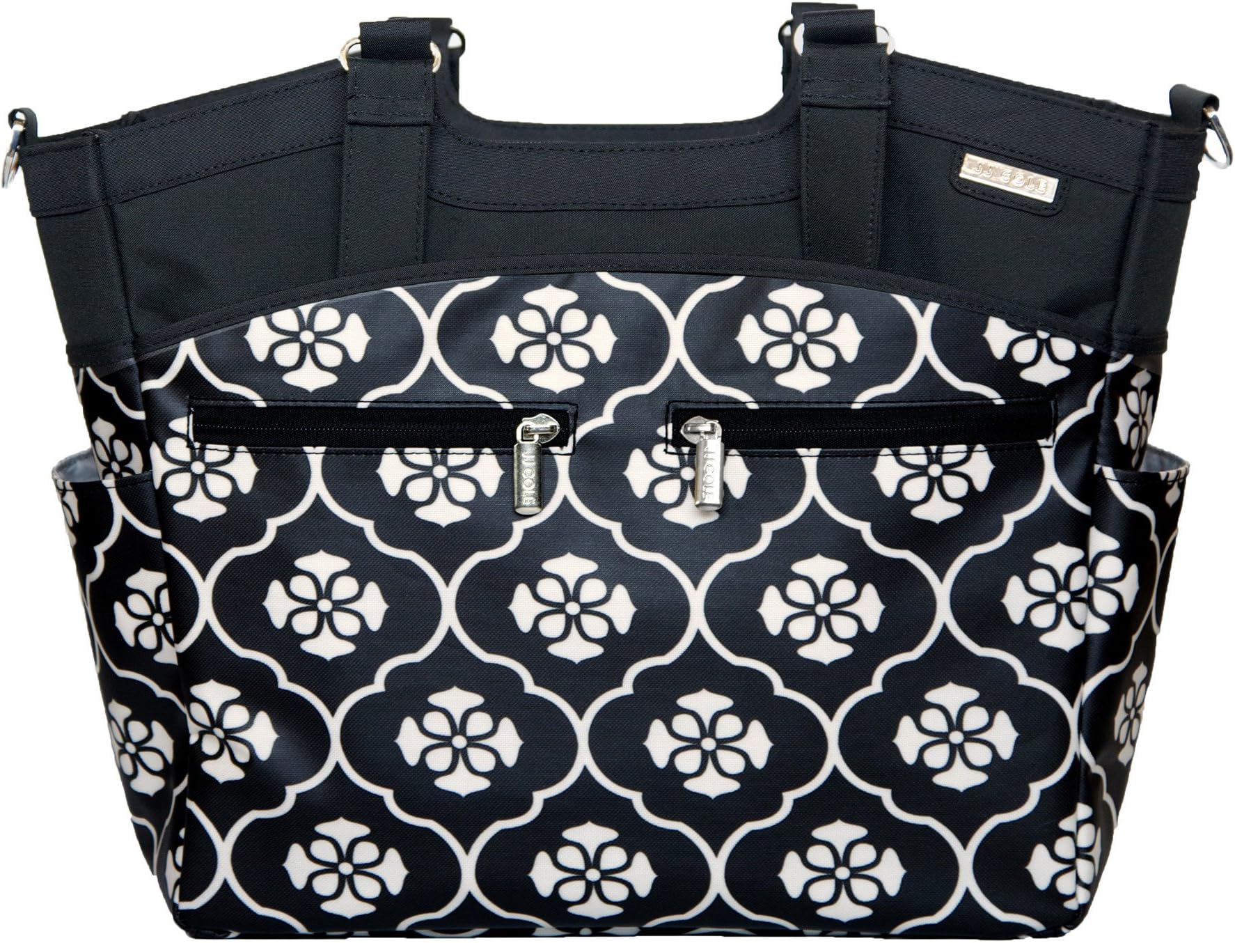 Jj Cole Camber Baby Diaper Bag Tote Black Floret, Piece Of 1