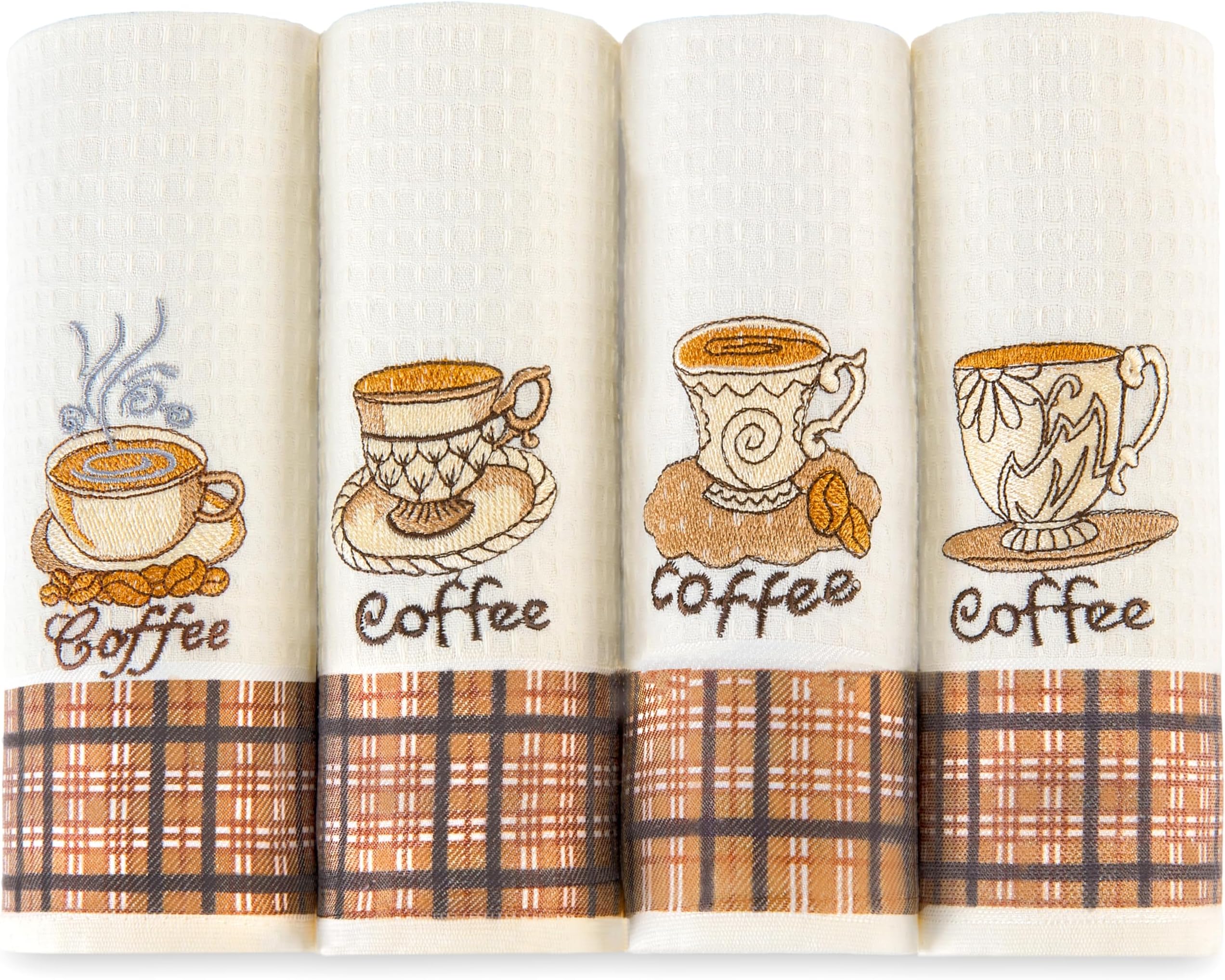 SmoothNovelty 6 Pcs Spring Kitchen Towels Set Eucalyptus