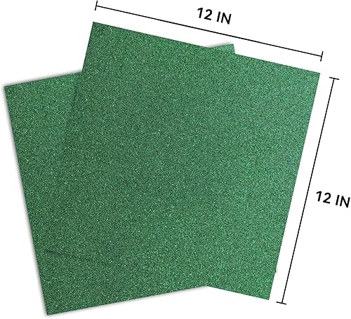 Miniatura 2 de Cartulina verde con purpurina de 12 x 12 pulgadas, papel para Cricut, tarjeta gruesa para hacer tarjetas, álbumes de recortes, manualidades (30