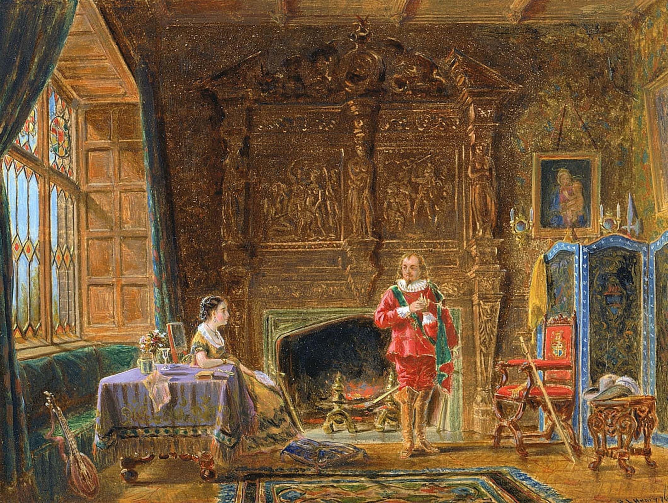 POSTERIIk Famous Modern Artwork Art Mural Interior by Edward Lamson Henry Oil Paintings Pictures for Home Decor 60x90cm