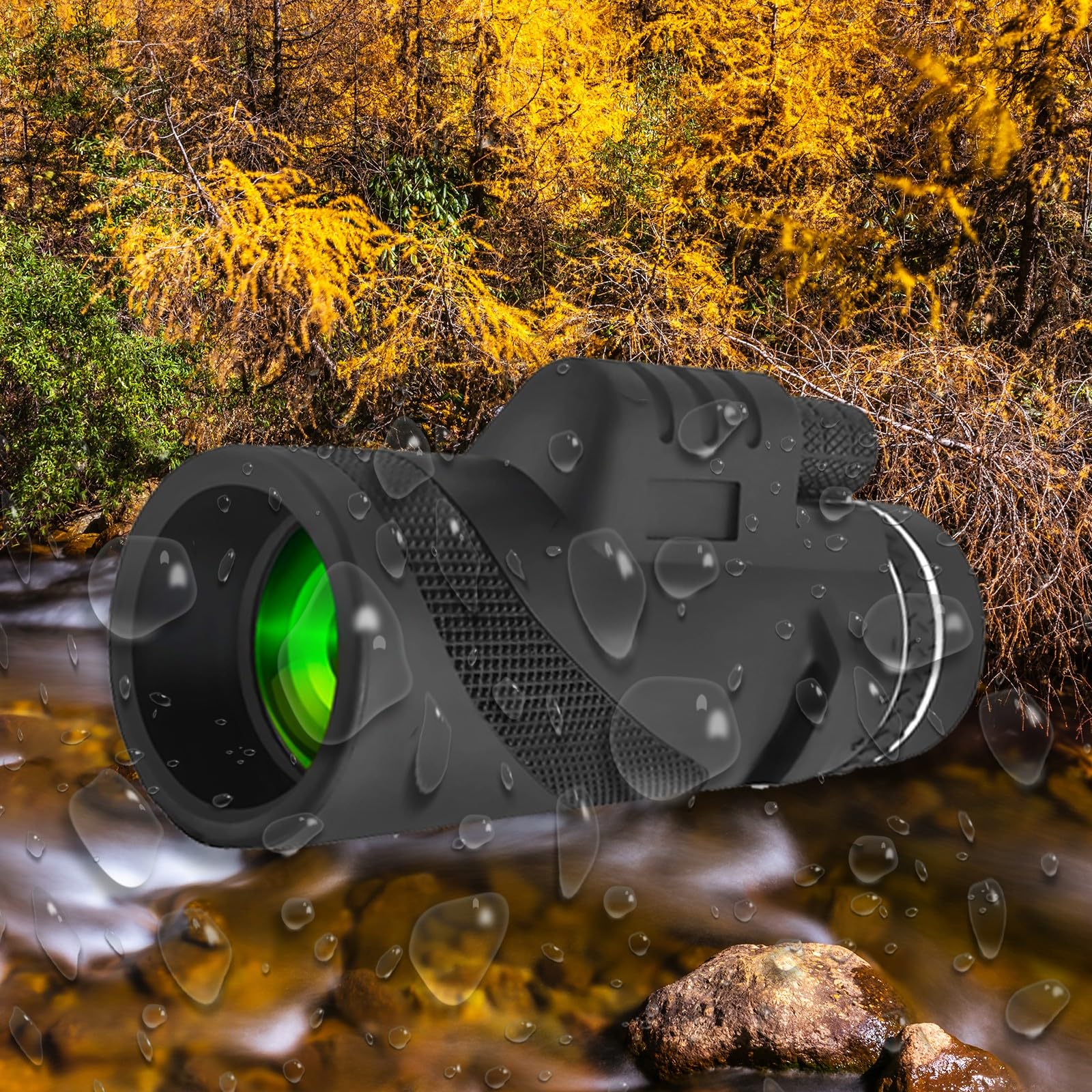 Télescope Monoculaire, Télescope Monoculaire 80 X 100 Hd Étanche Avec Trépied Pour Smartphone