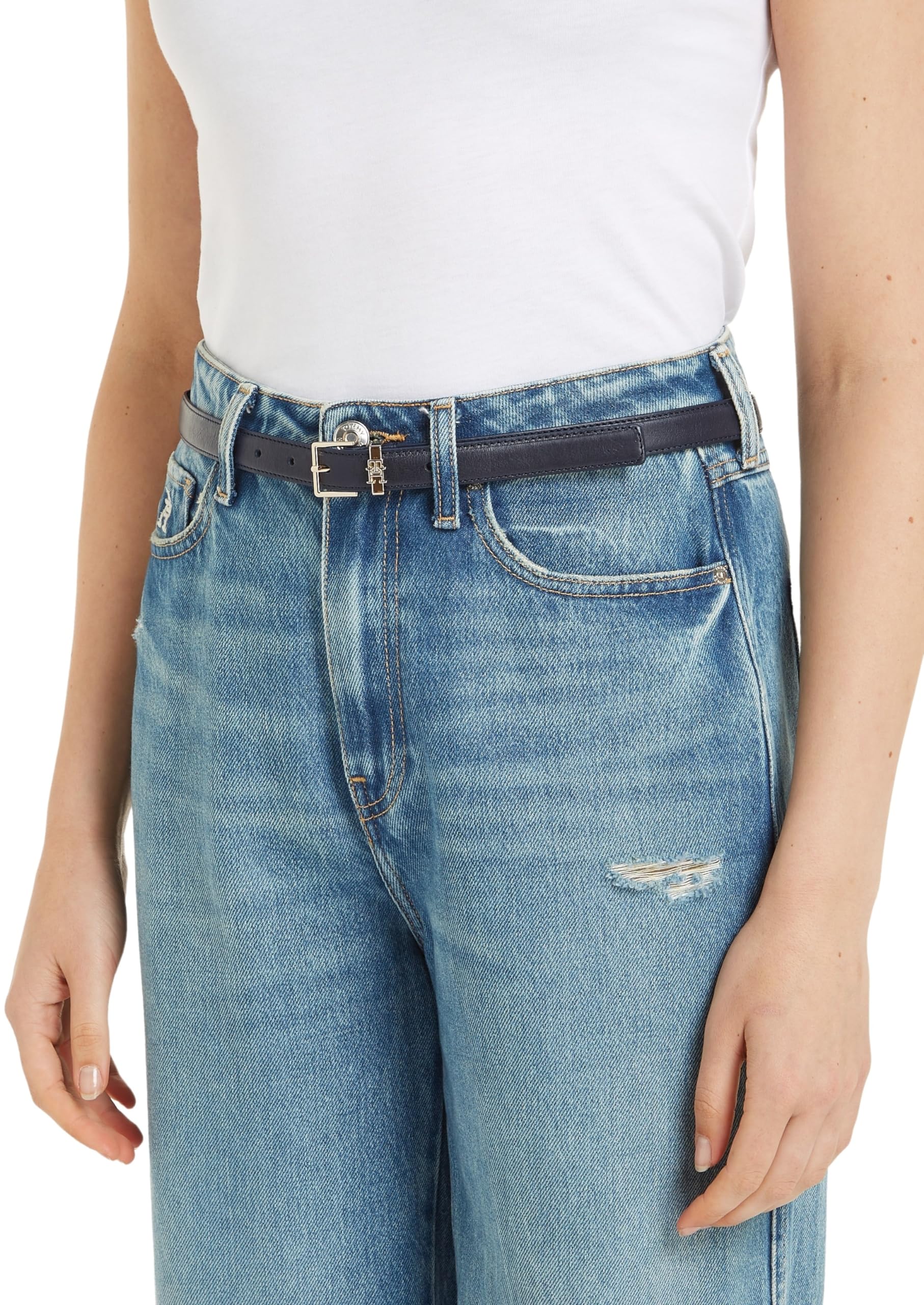 Tommy Hilfiger Th Square High Waist 2.0 Aw0aw16024 Ceintures Femme