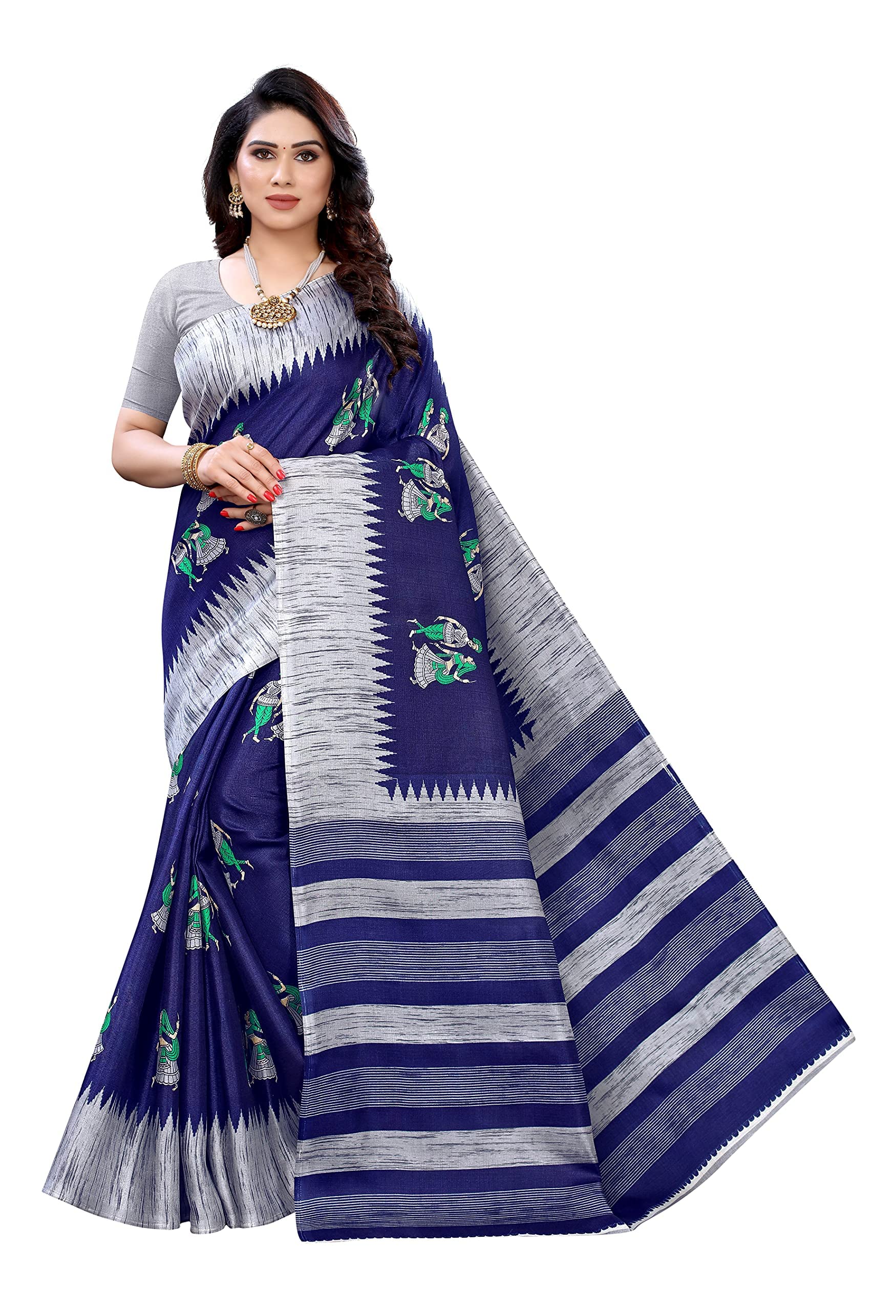 YashikaWomen's Art Silk Saree With Blouse Piece(NAURTA_N)