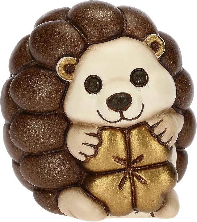 Thun Soprammobile riccio ricky con quadrifoglio portafortuna in ceramica decorata a mano F3311A80