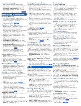 Outlook for Microsoft 365 (New Outlook- Desktop Version) Quick Reference Training Tutorial Guide (Cheat Sheet of Instructions, Tips & Shortcuts - Laminated Card)