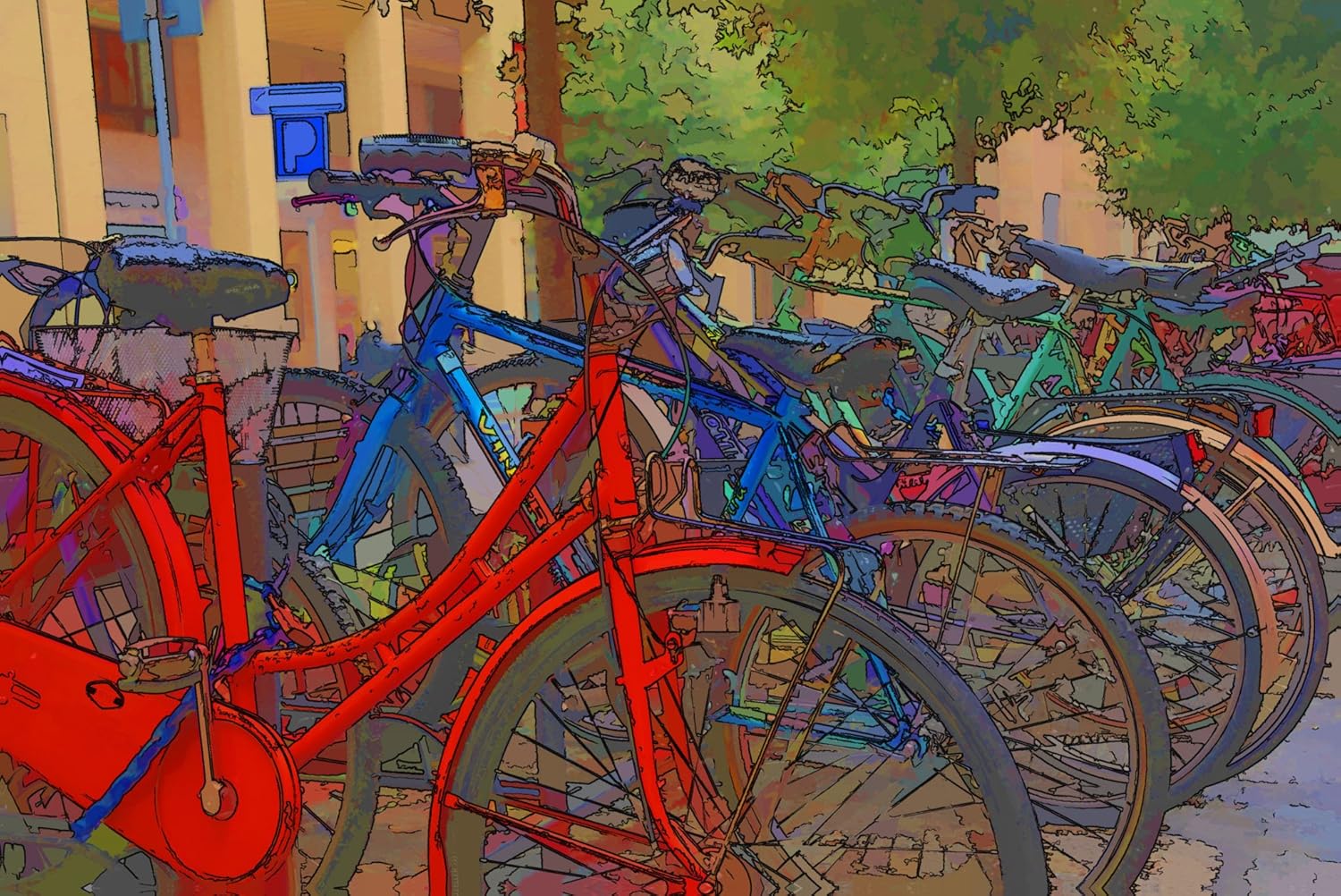 frog bike paint plasters