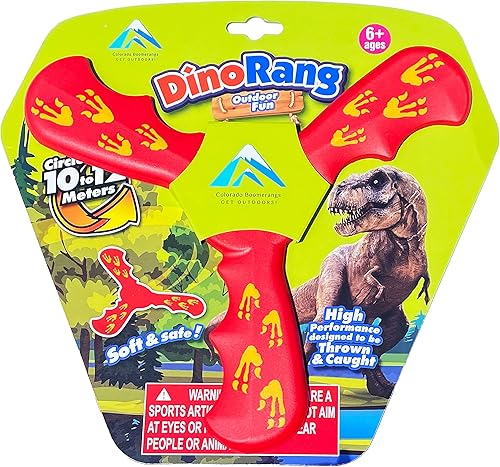 Red Dinorang Boomerang - Gran Boomerang Principiante para niños o adultos. Suave y seguro.