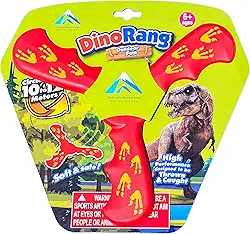 Red Dinorang Boomerang - Ótimo bumerangue para iniciantes para crianças ou adultos. Macio e seguro.