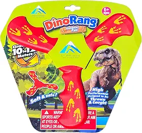 Red Dinorang Boomerang - Ótimo bumerangue para iniciantes para crianças ou adultos. Macio e seguro.