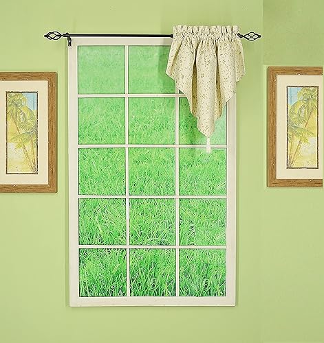 Vista 95 de Today's Curtain Lexington Panel 55 pulgadas de ancho x 84 pulgadas de largo, crudo/salvia