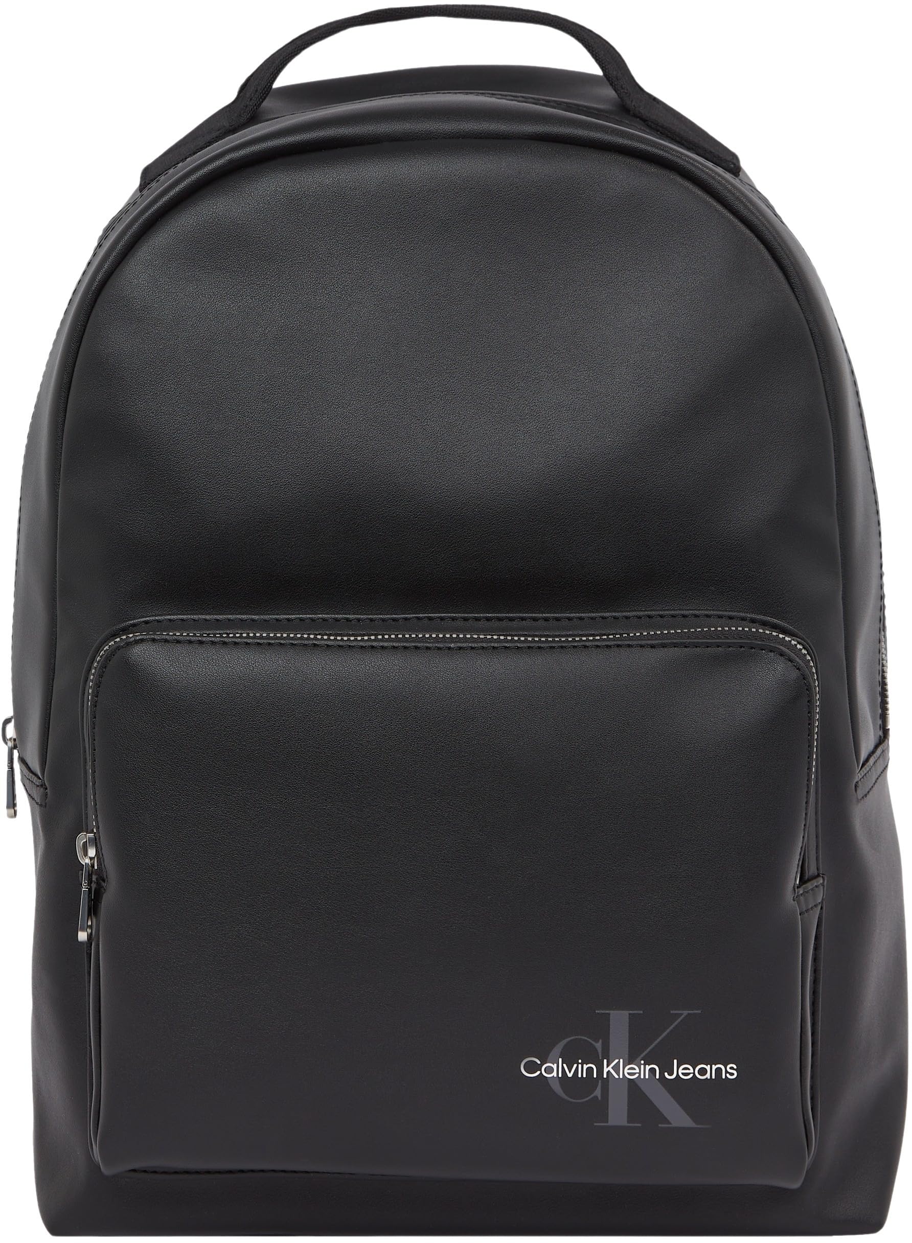 Calvin Klein Jeans Uomo Zaino Pelle Sintetica, Nero (Black), Taglia Unica