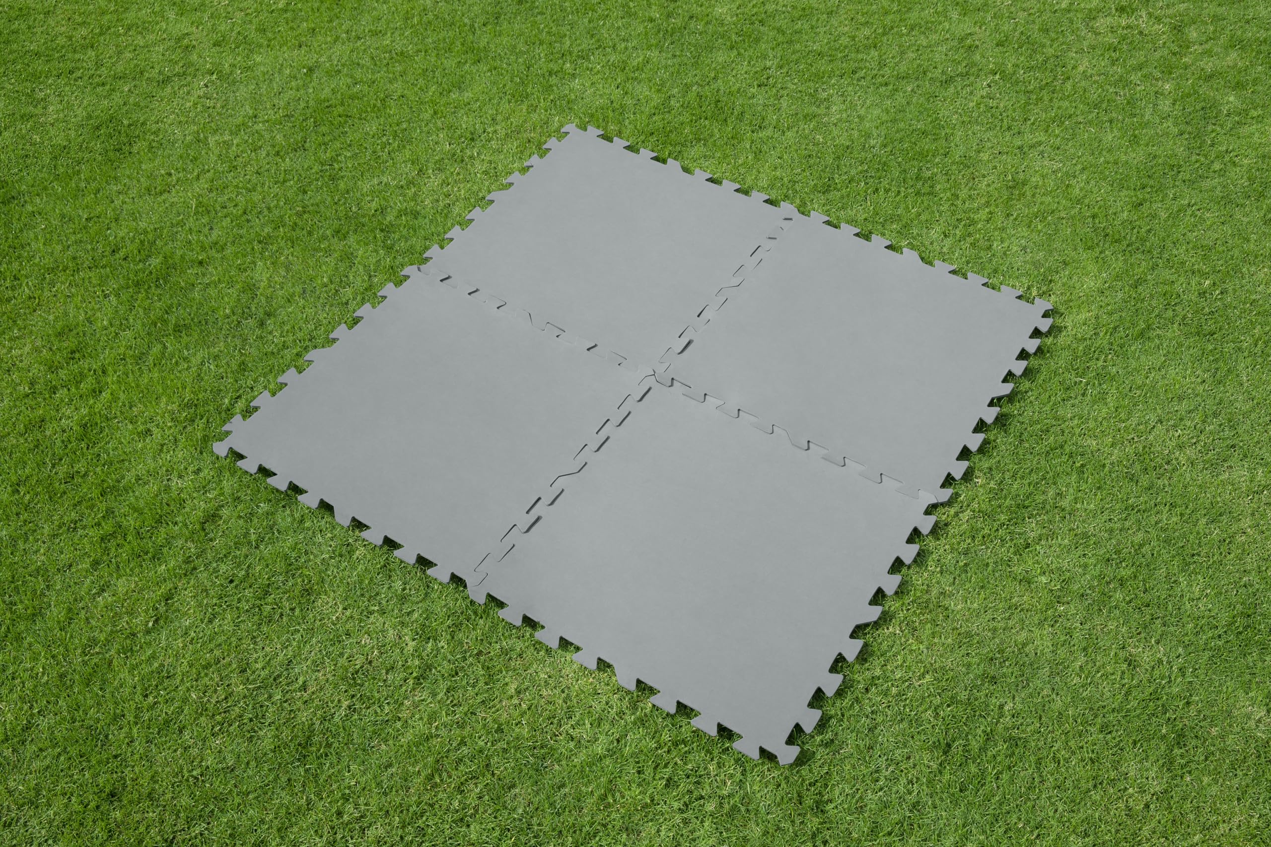 Bestway Pool-Bodenschutzfliesen Set 9 Stück á 50 x 50 cm, grau