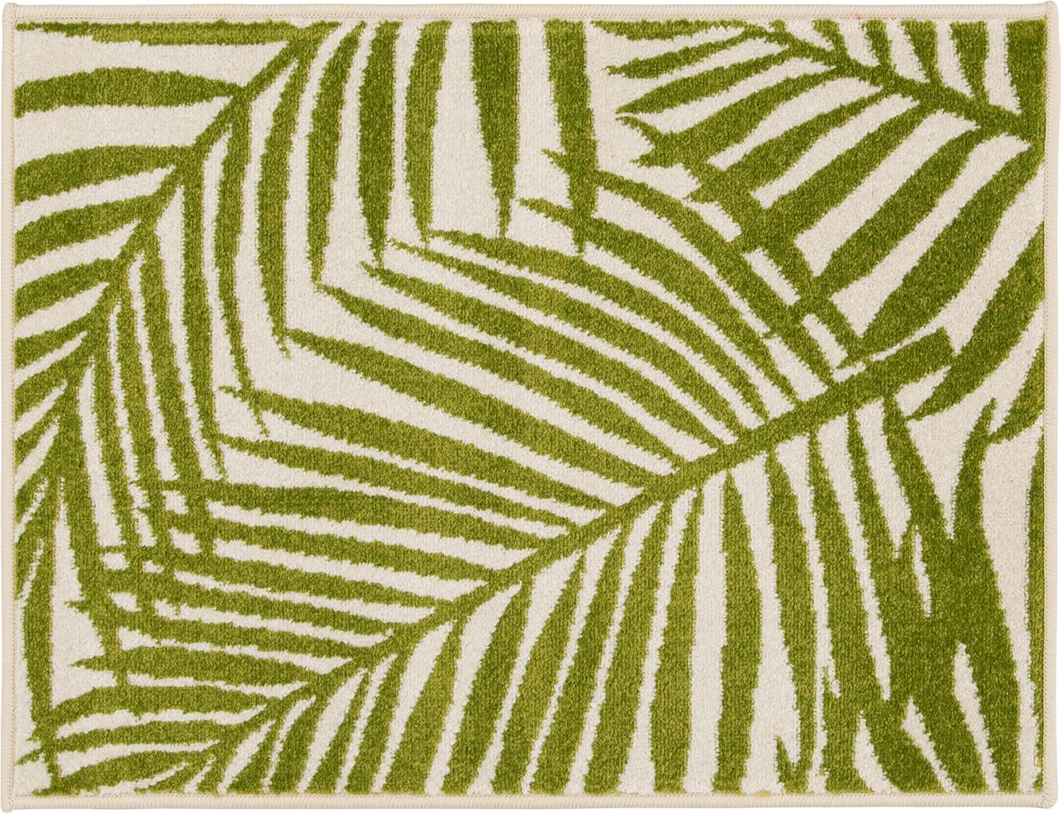 Tecopa Navarnzie 3' x 5' Cream Floral Indoor/Outdoor Accent Rug