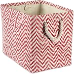 DII Storage Basket or Bin, Collapsible & Convenient Storage Solution for Office, Bedroom, Closet, Toys, Laundry (Medium) - Nautical Blue Chevron