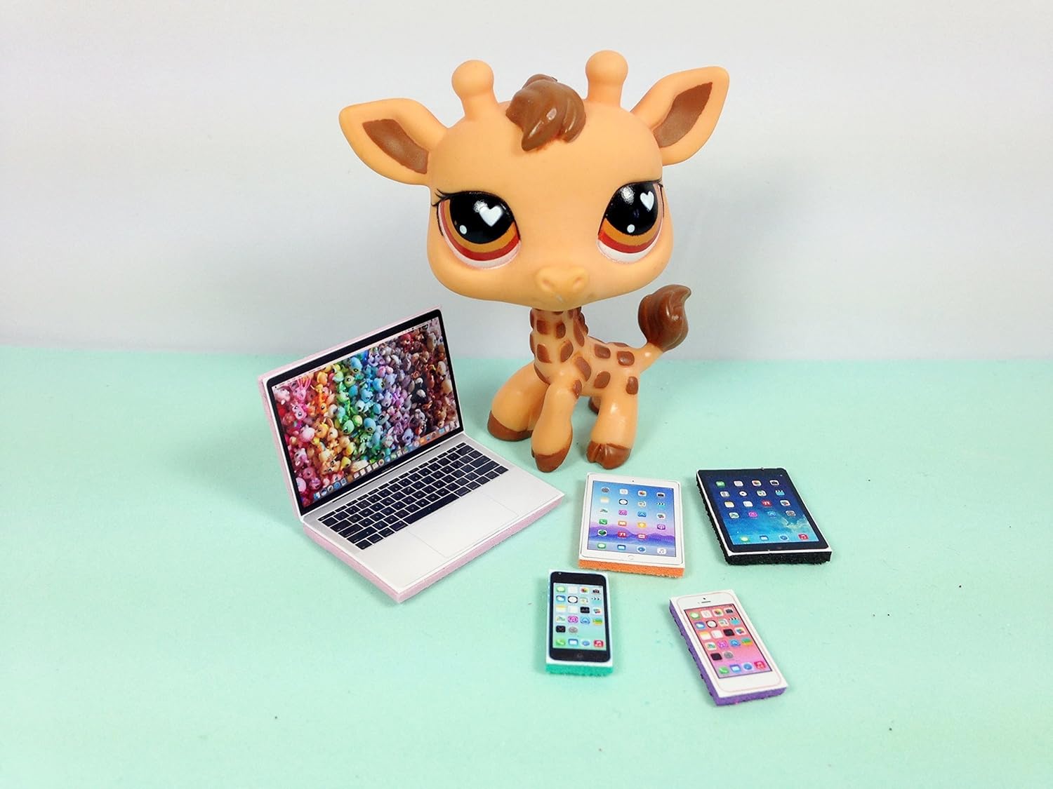 LPS Littlest Pet Shop 5 Accessories Lot Set Laptop, 2