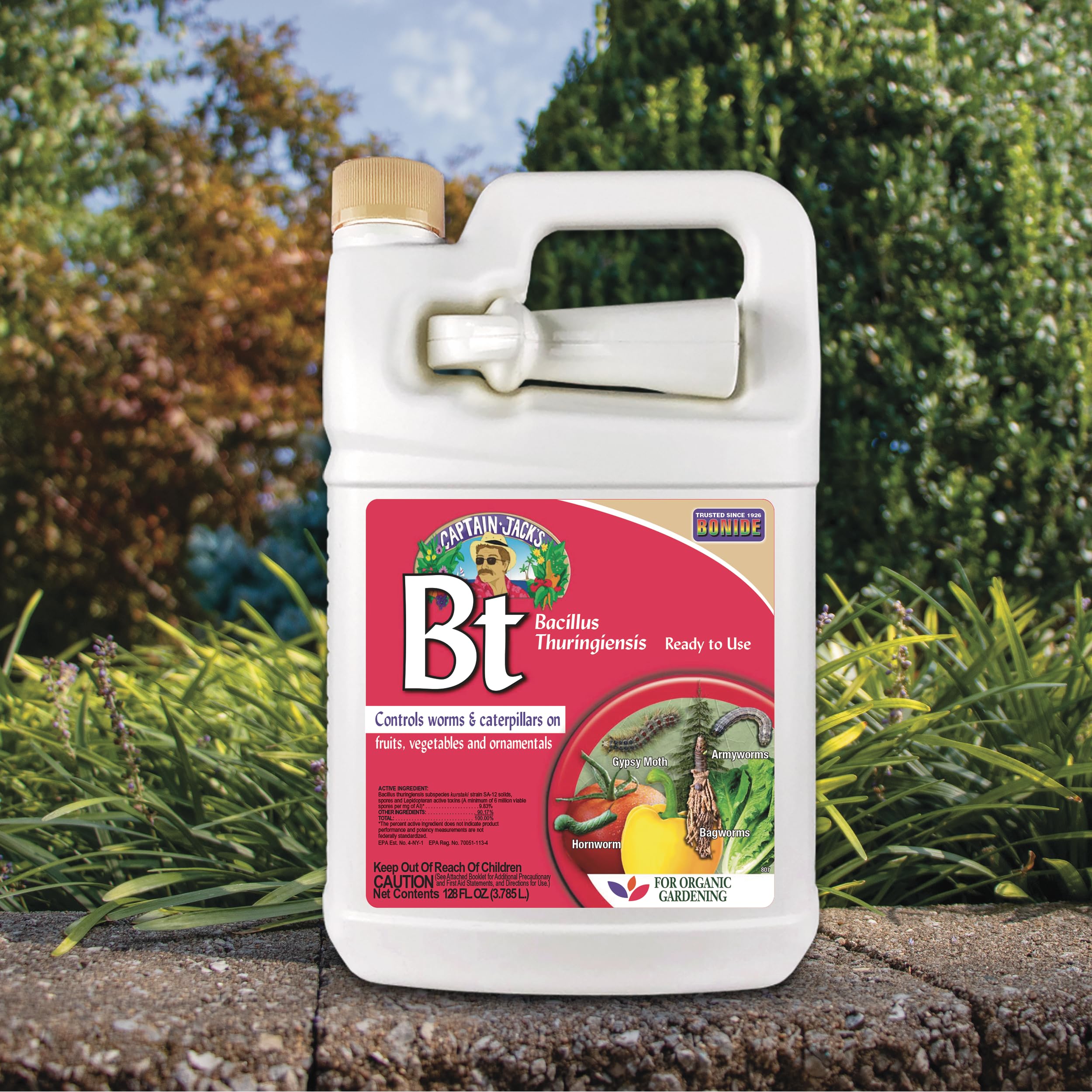 Amazon.com : Bonide Captain Jack's Thuricide BT, 128 oz Ready-to